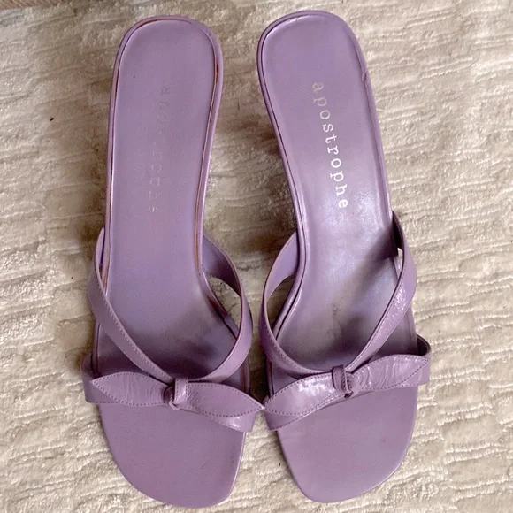 Woman purple Slides apostrophe - Picture 2 of 4